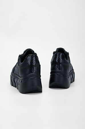 Valmenti Kadın Siyah Floter Hakiki Deri Sneakers & Spor Ayakkabı 1011 6186 BN AYK SK23/24