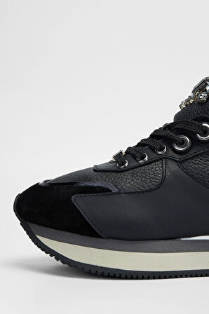 Valmenti Kadın Siyah Floter Hakiki Deri Sneakers & Spor Ayakkabı 1011 6195 BN AYK SK23/24