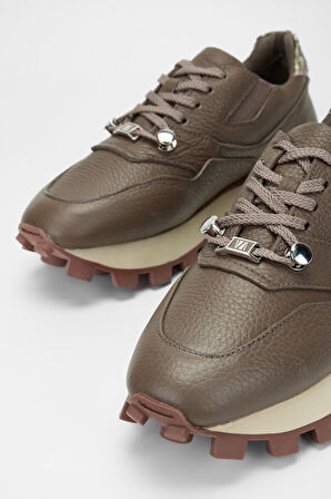 Valmenti Kadın Vizon Floter Hakiki Deri Sneakers & Spor Ayakkabı 1011 6215 BN AYK SK23/24