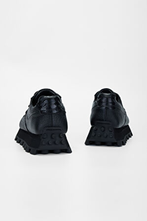 Valmenti Kadın Siyah Floter Hakiki Deri Sneakers & Spor Ayakkabı 1011 6215 BN AYK SK23/24