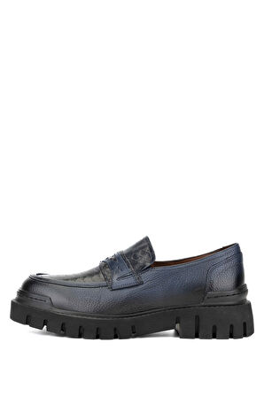 Tamer Tanca Erkek Hakiki Deri Loafer Ayakkabı 698 1082-7 ERK AYK SK23/24 LACI FLTR/PTN