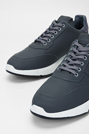 Valmenti Erkek Gri Hakiki Deri Sneakers & Spor Ayakkabı 698 984-9 ERK AYK SK23/24