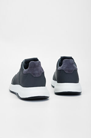 Valmenti Erkek Gri Hakiki Deri Sneakers & Spor Ayakkabı 698 984-9 ERK AYK SK23/24