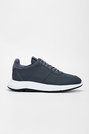 Valmenti Erkek Gri Hakiki Deri Sneakers & Spor Ayakkabı 698 984-9 ERK AYK SK23/24
