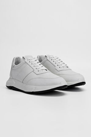 Valmenti Erkek Kırık Beyaz Hakiki Deri Sneakers & Spor Ayakkabı 698 984-9 ERK AYK SK23/24