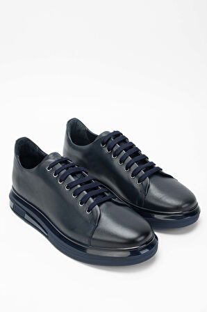 Tamer Tanca Erkek Hakiki Deri Lacivert Sneakers & Spor Ayakkabı 698 1089-5 ERK AYK SK23/24 LACIVERT