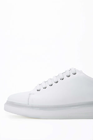 Tamer Tanca Erkek Hakiki Deri Beyaz Sneakers & Spor Ayakkabı 698 1089-5 ERK AYK SK23/24 BEYAZ