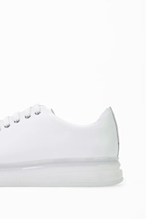 Tamer Tanca Erkek Hakiki Deri Beyaz Sneakers & Spor Ayakkabı 698 1089-5 ERK AYK SK23/24 BEYAZ