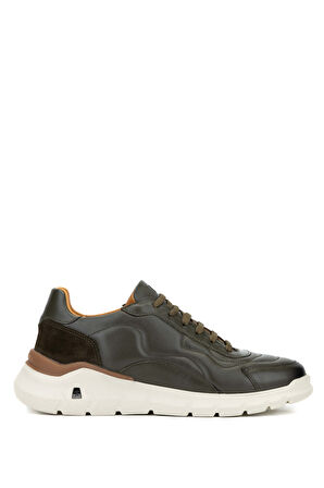 Tamer Tanca Erkek Hakiki Deri Haki Sneakers & Spor Ayakkabı 698 1084-3 ERK AYK SK23/24 HAKI