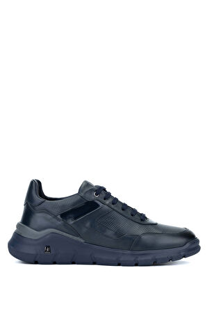 Tamer Tanca Erkek Hakiki Deri Lacivert Sneakers & Spor Ayakkabı 698 1084-7 ERK AYK SK23/24 LACIVERT