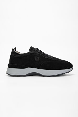 Valmenti Erkek Siyah Süet Hakiki Deri Sneakers & Spor Ayakkabı 383 5735 ERK AYK SK23/24