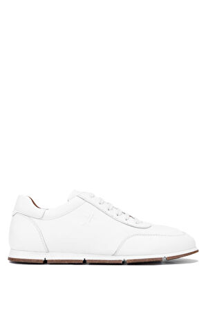 Tamer Tanca Erkek Hakiki Deri Beyaz Casual Ayakkabı 128 241338 ERK AYK Y24 BEYAZ DR