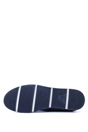 Tamer Tanca Erkek Hakiki Deri Lacivert Nubuk Casual Ayakkabı 128 241339 ERK AYK Y24 LACI NBK