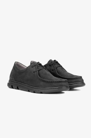 Valmenti Agatho Erkek Siyah Nubuk Hakiki Deri Sneakers & Spor Ayakkabı 128 243210 ERK AYK Y24