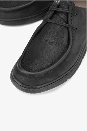 Valmenti Agatho Erkek Siyah Nubuk Hakiki Deri Sneakers & Spor Ayakkabı 128 243210 ERK AYK Y24