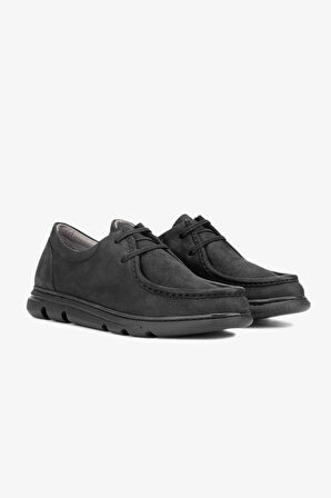 Valmenti Agatho Erkek Siyah Nubuk Hakiki Deri Sneakers & Spor Ayakkabı 128 243210 ERK AYK Y24