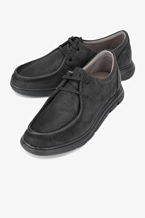 Valmenti Agatho Erkek Siyah Nubuk Hakiki Deri Sneakers & Spor Ayakkabı 128 243210 ERK AYK Y24