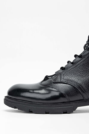 Tamer Tanca Erkek Hakiki Deri Siyah POSTAL Bot 167 8128 ERK BOT SK23/24 SYH ACMA/SYH FLTR