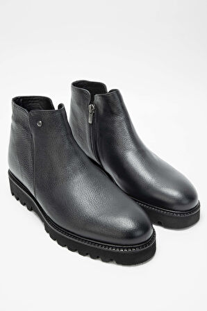 Tamer Tanca Erkek Hakiki Deri Siyah Casual Bot 537 2399 ERK BOT SK23/24 SIYAH