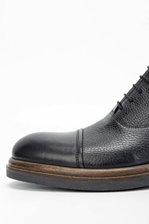 Tamer Tanca Erkek Hakiki Deri Siyah Casual Bot 537 3383 ERK BOT SK23/24 SYH ANL/SYH FLTR