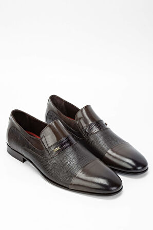 Tamer Tanca Erkek Hakiki Deri Kahverengi Makosen Ayakkabı 537 3052 ERK AYK SK23/24 KHV BFL/KHV KRTN