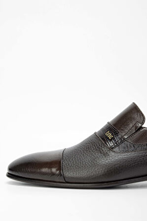 Tamer Tanca Erkek Hakiki Deri Kahverengi Makosen Ayakkabı 537 3052 ERK AYK SK23/24 KHV BFL/KHV KRTN