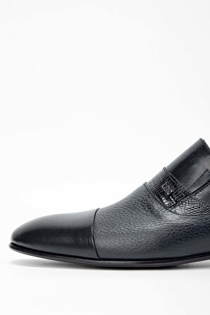 Tamer Tanca Erkek Hakiki Deri Lacivert Makosen Ayakkabı 537 3052 ERK AYK SK23/24 LACI BFL/LACI KRTN