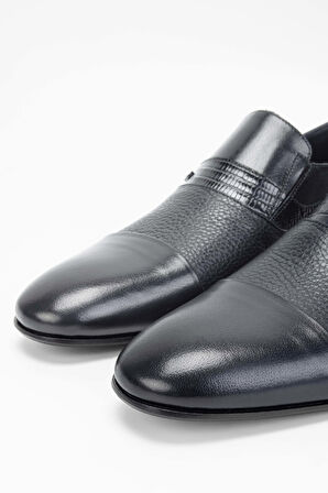 Tamer Tanca Erkek Hakiki Deri Lacivert Makosen Ayakkabı 537 3052 ERK AYK SK23/24 LACI BFL/LACI KRTN