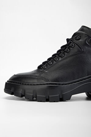 Valmenti AlanzoErkek Siyah Deri Casual Bot 381 19677 ERK BOT SK23/24