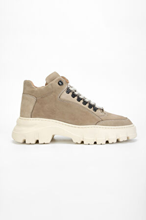 Valmenti AlanzoErkek Bej Nubuk Deri Casual Bot 381 19677 ERK BOT SK23/24