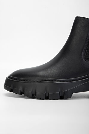 Valmenti AegisErkek Siyah Hakiki Deri Casual Bot 381 19673 ERK BOT SK23/24