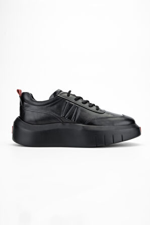Valmenti CarlaErkek Siyah Hakiki Deri Sneakers & Spor Ayakkabı 381 19551 ERK AYK Y24