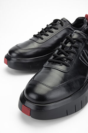 Valmenti CarlaErkek Siyah Hakiki Deri Sneakers & Spor Ayakkabı 381 19551 ERK AYK Y24