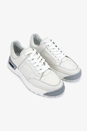 Valmenti Sneak Erkek Beyaz Hakiki Deri Sneakers & Spor Ayakkabı 381 19472 ERK AYK Y24