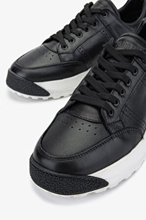 Valmenti Sneak Erkek Siyah Hakiki Deri Sneakers & Spor Ayakkabı 381 19472 ERK AYK Y24