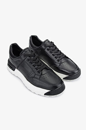 Valmenti Sneak Erkek Siyah Hakiki Deri Sneakers & Spor Ayakkabı 381 19472 ERK AYK Y24