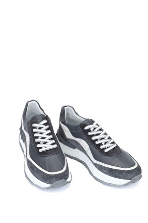 Tamer Tanca Erkek Hakiki Deri Gri Sneakers & Spor Ayakkabı 381 19154 ERK AYK Y24 GRI