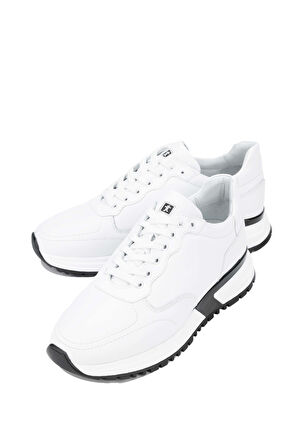 Tamer Tanca Erkek Hakiki Deri Beyaz Sneakers & Spor Ayakkabı 381 19493 ERK AYK Y24 BEYAZ