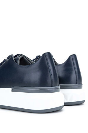Tamer Tanca Erkek Hakiki Deri Lacivert Sneakers & Spor Ayakkabı 381 19669 ERK AYK Y24 LACIVERT