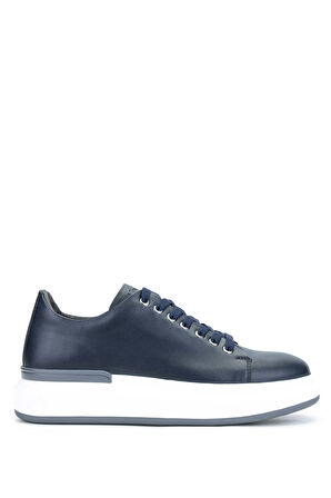 Tamer Tanca Erkek Hakiki Deri Lacivert Sneakers & Spor Ayakkabı 381 19669 ERK AYK Y24 LACIVERT