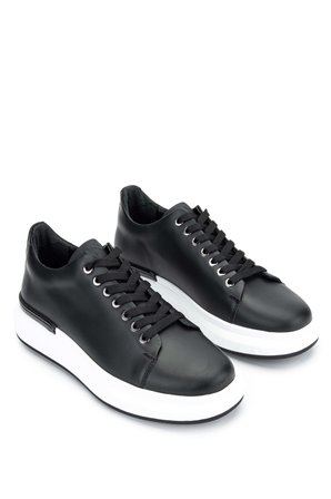 Tamer Tanca Erkek Hakiki Deri Siyah Sneakers & Spor Ayakkabı 381 19669 ERK AYK Y24 SIYAH