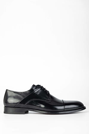 Tamer Tanca Erkek Hakiki Deri Siyah Deri Klasik Ayakkabı 1016 822 ERK AYK Y24 SIYAH DR