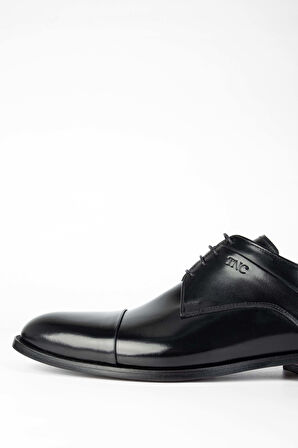 Tamer Tanca Erkek Hakiki Deri Siyah Deri Klasik Ayakkabı 1016 822 ERK AYK Y24 SIYAH DR