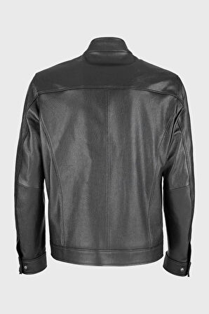 Valmenti Erkek Siyah Kırısık Hakiki Deri Deri Mont 571 SMR 767  ERK DR MONT SK23/24