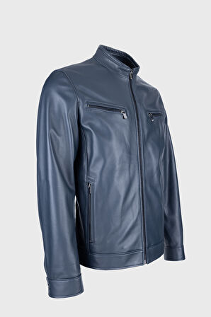 Valmenti Erkek Lacivert Hakiki Deri Deri Mont 571 SMR 767  ERK DR MONT SK23/24