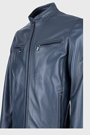 Valmenti Erkek Lacivert Hakiki Deri Deri Mont 571 SMR 767  ERK DR MONT SK23/24