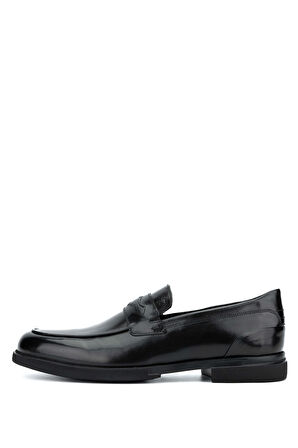 Tamer Tanca Erkek Hakiki Deri Siyah Loafer Ayakkabı 537 3392 ERK AYK Y24 SIYAH BFL