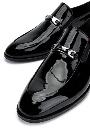 Tamer Tanca Erkek Hakiki Deri Siyah Rugan Loafer Ayakkabı 537 3393 ERK AYK Y24 SIYAH RGN