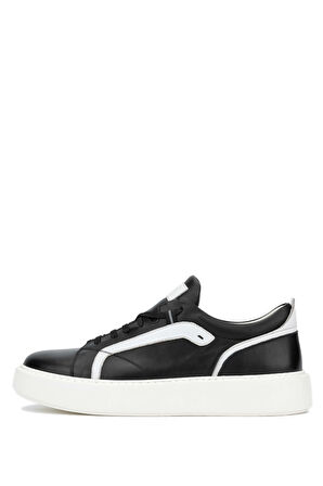 Tamer Tanca Erkek Hakiki Deri Siyah Sneakers & Spor Ayakkabı 987 098 ERK AYK Y24 SIYAH