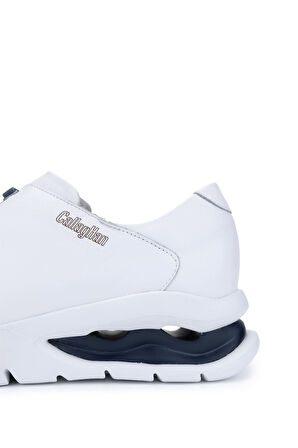 Callaghan Erkek Hakiki Deri Beyaz/Lacivert Sneakers & Spor Ayakkabı 618 45414 ERK AYK SK22/23 GRAIN/BLANCO